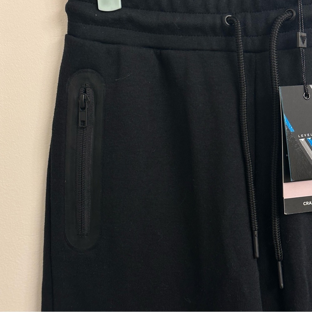 Levelwear Women’s Black Tapered Track Pants with Elastic Waistband Sz SP - Picture 4 of 11